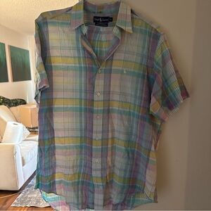Vintage ralph Lauren polo Plaid Men's Shirt